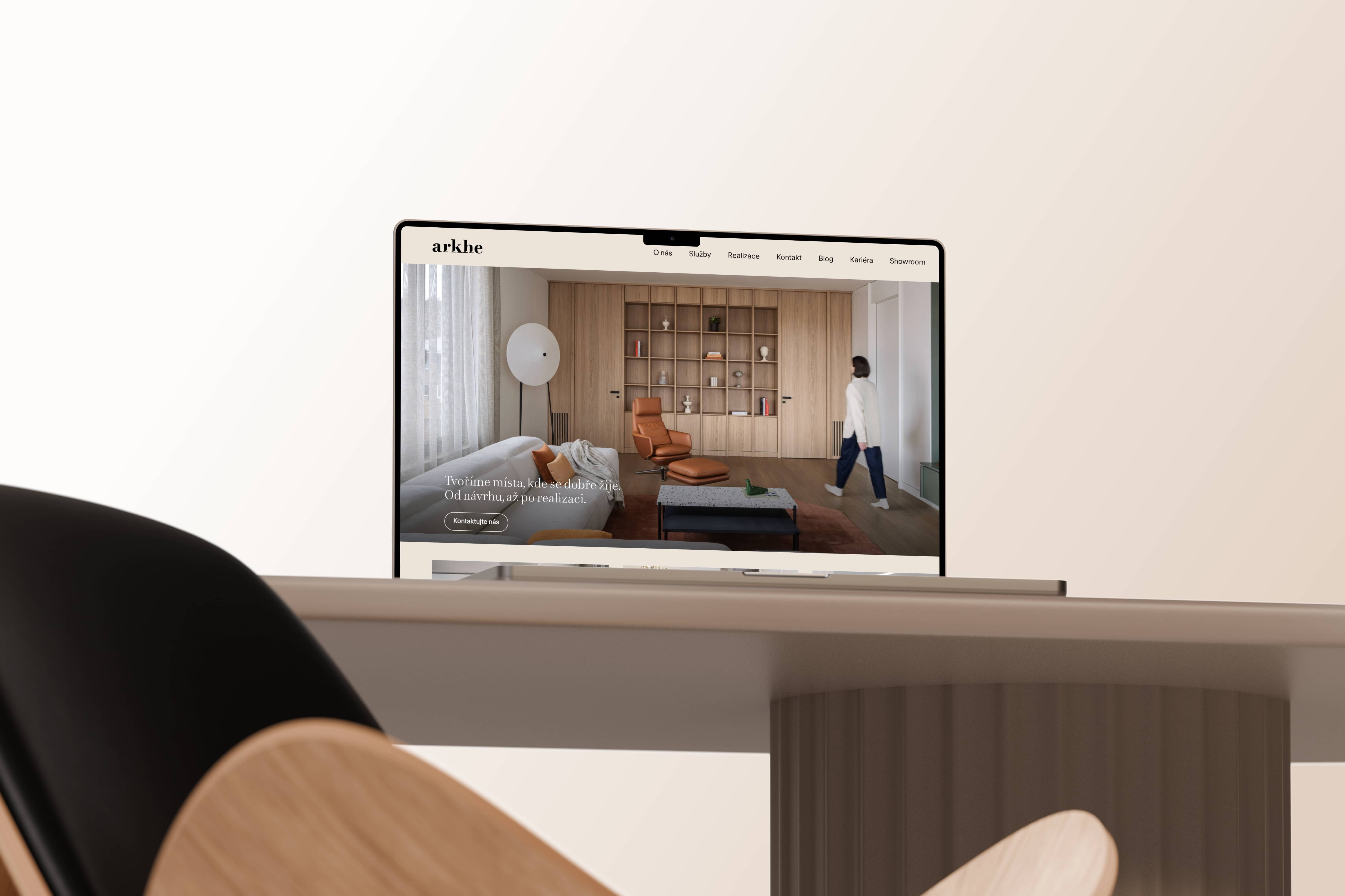 Web pre interiérové štúdio — prezentácia realizácií